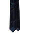 Sovereign Satin Dark Navy Solid Woven Silk Tie