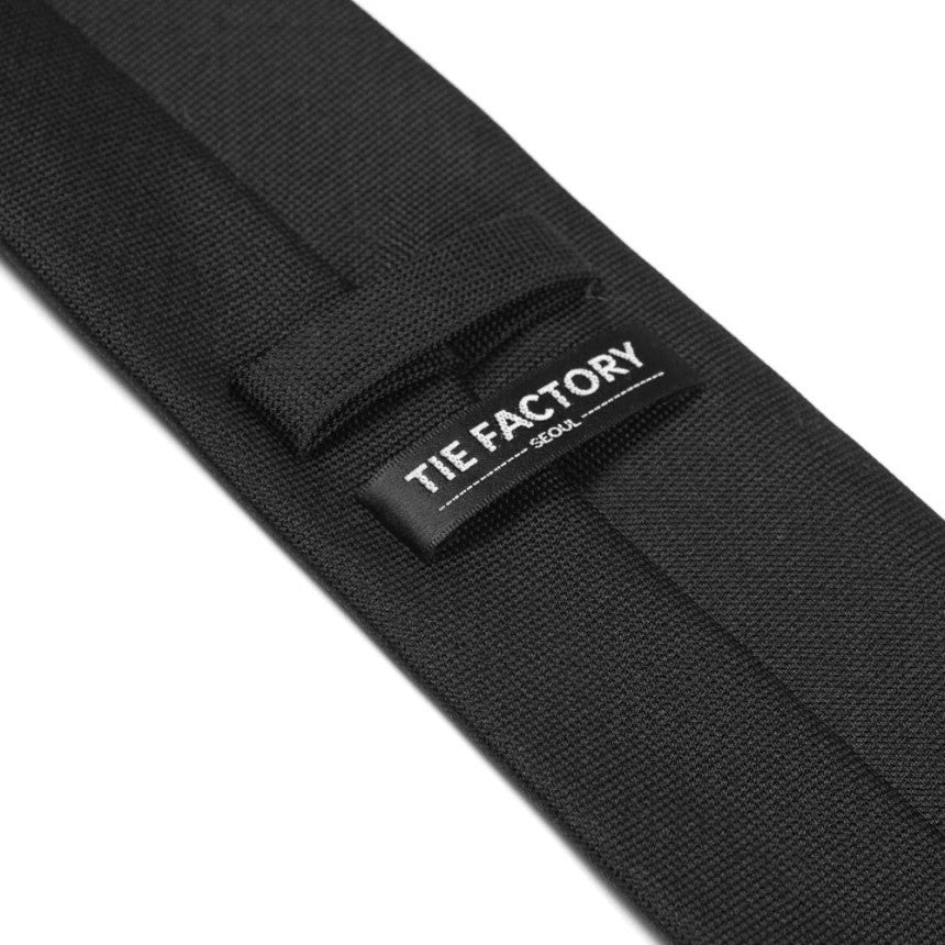 Classic Black Solid Silk Tie