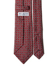 Bit Chain Classic Red Printed Silk