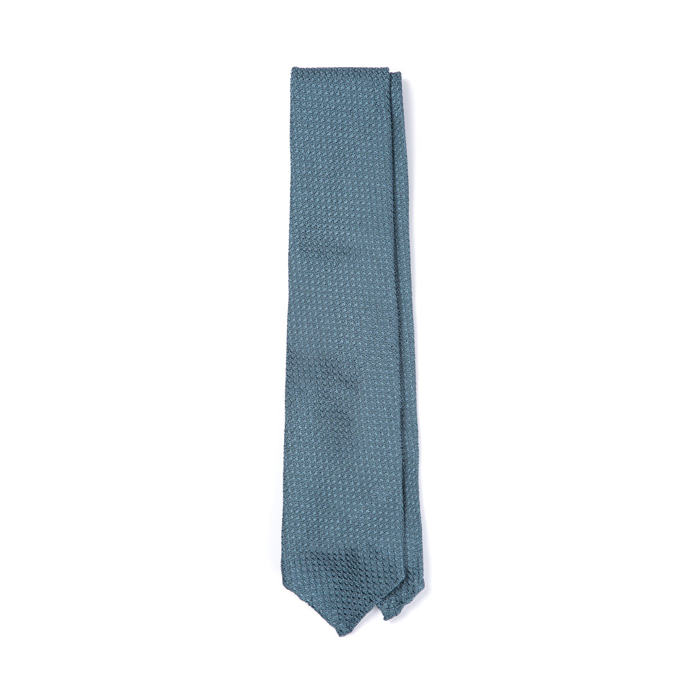Grossa Grenadine Blue Silk Sfodarato Tie