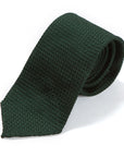 Grossa Grenadine Green Silk Sfodarato Tie