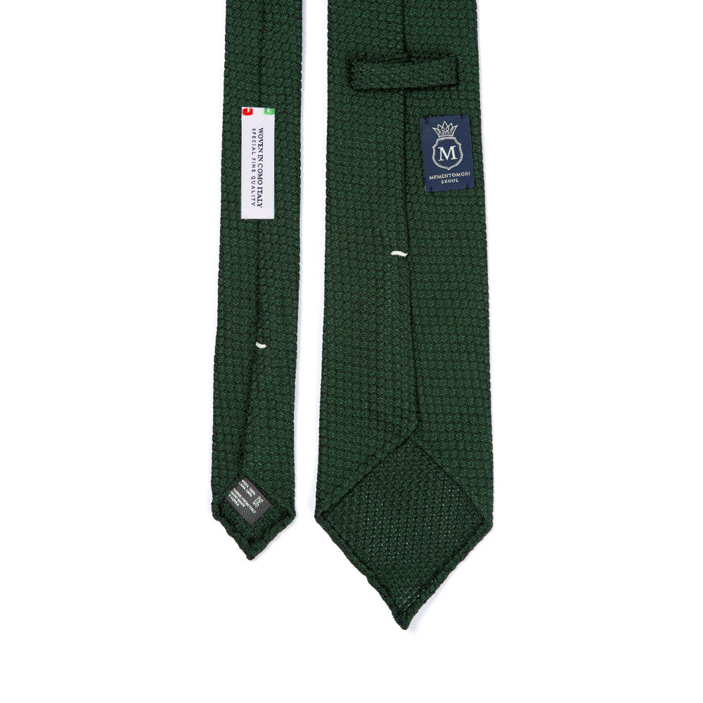 Grossa Grenadine Green Silk Sfodarato Tie