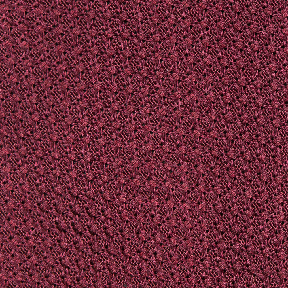 Grossa Grenadine Burgundy Silk Sfoderato Tie