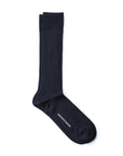 Navy Cotton Dress Socks