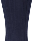 Navy Cotton Dress Socks