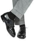 Black Cotton Dress Socks