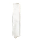 Wedding Italian Satin Ivory Solid Silk Tie