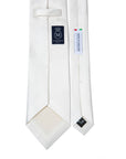 Wedding Italian Satin Ivory Solid Silk Tie