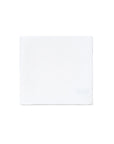 Bianca White Cotton Linen Pocket Square