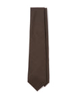 Colombo Glen Check Pattern Brown Wool Tie