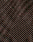 Colombo Glen Check Pattern Brown Wool Tie