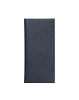 Navy Leather Long Wallet