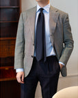 Colombo New Mori Solid Dark Navy Wool Sfoderato Tie