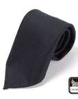 Colombo New Mori Solid Dark Navy Wool Sfoderato Tie