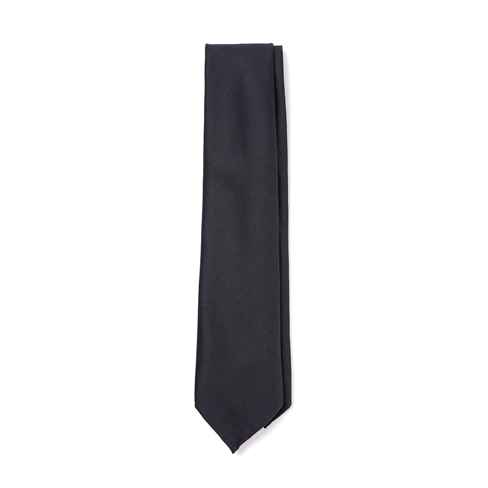 Colombo New Mori Solid Dark Navy Wool Sfoderato Tie