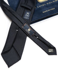 Colombo New Mori Solid Dark Navy Wool Sfoderato Tie