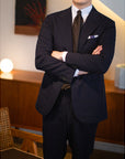 Colombo New Mori Solid Brown Wool Sfoderato Tie