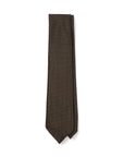 Colombo New Mori Solid Brown Wool Sfoderato Tie