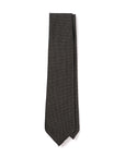 Colombo New Mori Solid Charcoal Gray Wool Sfoderato Tie