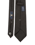 Colombo New Mori Solid Charcoal Gray Wool Sfoderato Tie