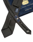 Colombo New Mori Solid Charcoal Gray Wool Sfoderato Tie