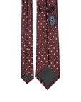 Grace Flower Deep Burgundy Silk Tie