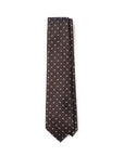 Grace Flower Deep Brown Silk Tie
