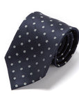 Grace Flower Deep Navy Silk Tie