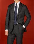 Grace Flower Deep Navy Silk Tie