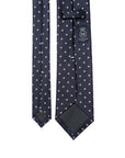 Grace Flower Deep Navy Silk Tie