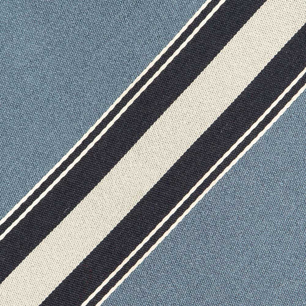 Classic Stripe Blue Grey Navy Silver Silk Tie