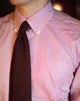 Delfino Four Seasons Burgundy Wool Solid Tie