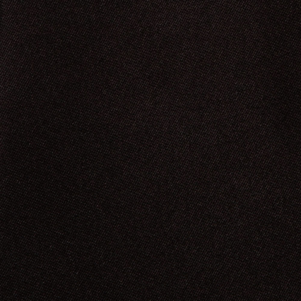 Wedding Italian Satin Jet Black Solid Silk Tie