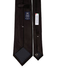 Wedding Italian Satin Jet Black Solid Silk Tie