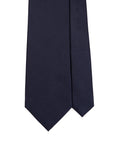 Wedding Italian Satin Dark Navy Solid Silk Tie