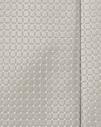Rhodium Silver Plaid Pattern Satin Silk Ceremony Tie