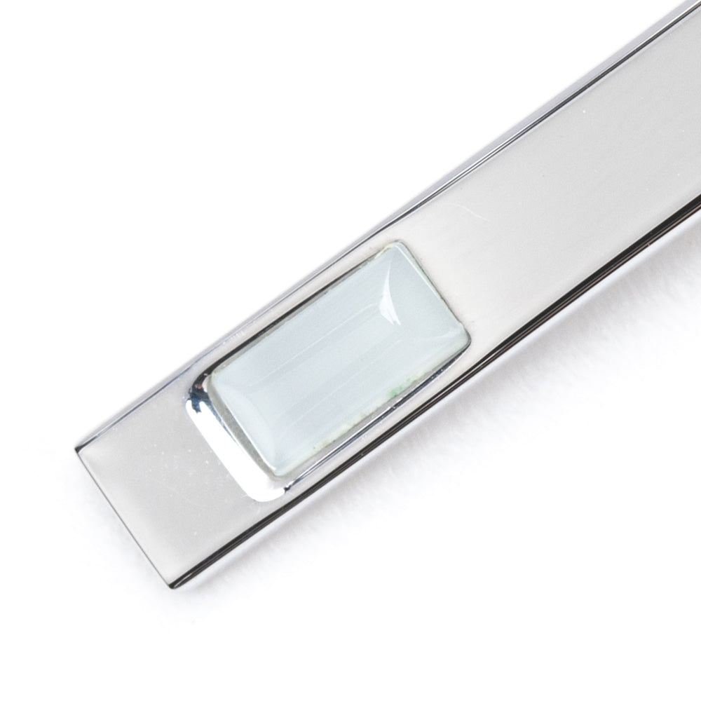 Ice White Stone Tie Pin
