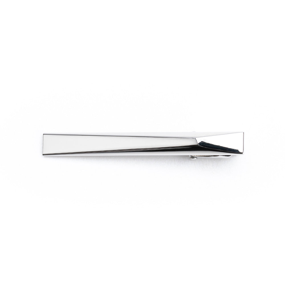 Loop Plain 2D Polished Metal Tie Pin