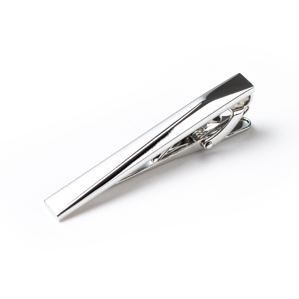 Loop Plain 2D Polished Metal Tie Pin
