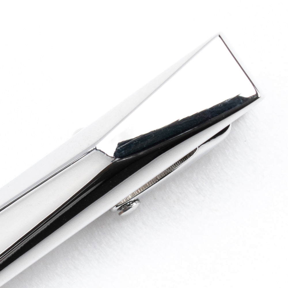 Loop Plain 2D Polished Metal Tie Pin