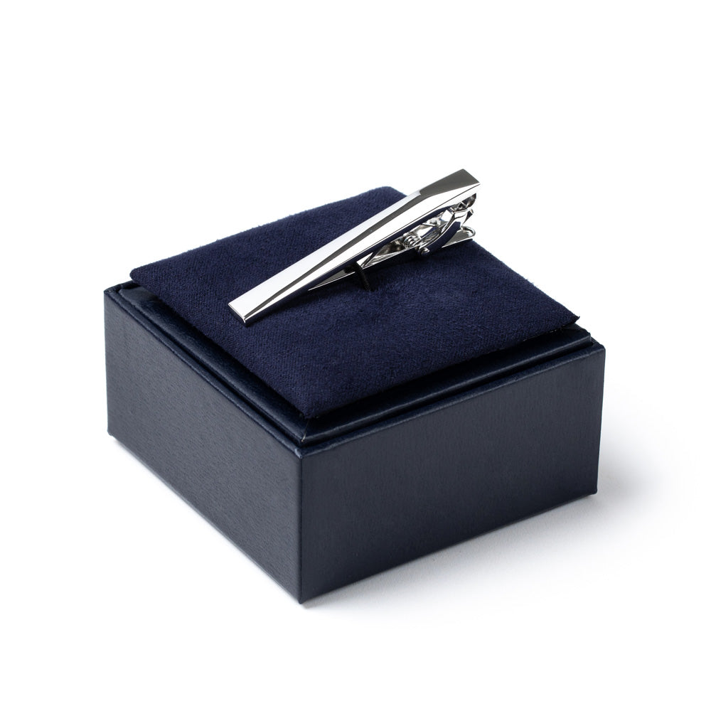 Loop Plain 2D Polished Metal Tie Pin