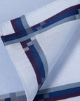 Mondrian Sky Blue Cotton Pocket Square