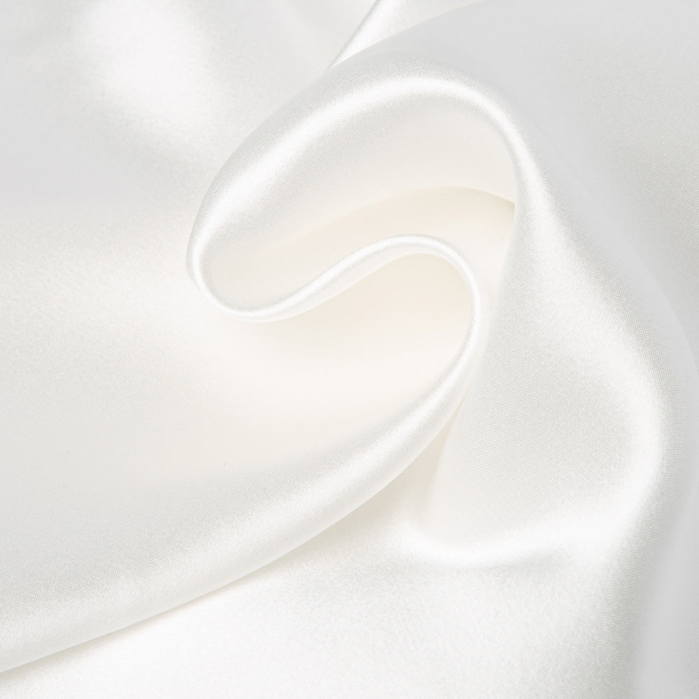 Off White Satin Silk Pocket Square