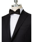 Black Satin Silk Bow Tie