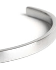 Smooth Brushed Stainless Steel Bracelet
