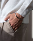 Smooth Brushed Stainless Steel Bracelet