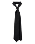 Colombo Seersucker Glen Check Pattern Charcoal Gray Wool Sfoderato Tie