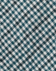 Colombo Seersucker Gingham Check Emerald Green Wool Sfoderato Tie