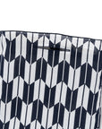 Yagasuri Pattern Navy Cotton Handkerchief Eco Bag
