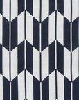 Yagasuri Pattern Navy Cotton Handkerchief Eco Bag